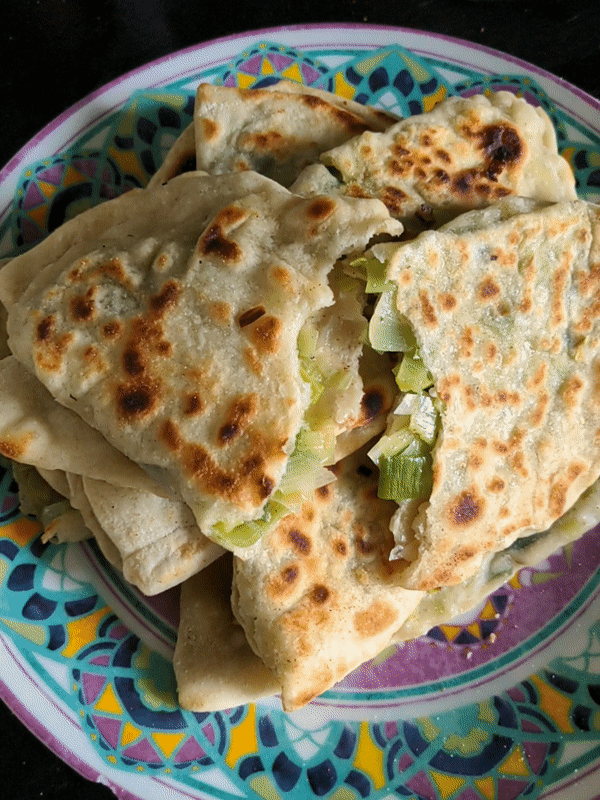 Leek breads