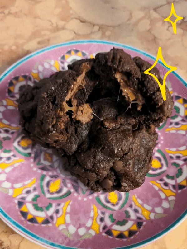 Quadruple chocolate cookies